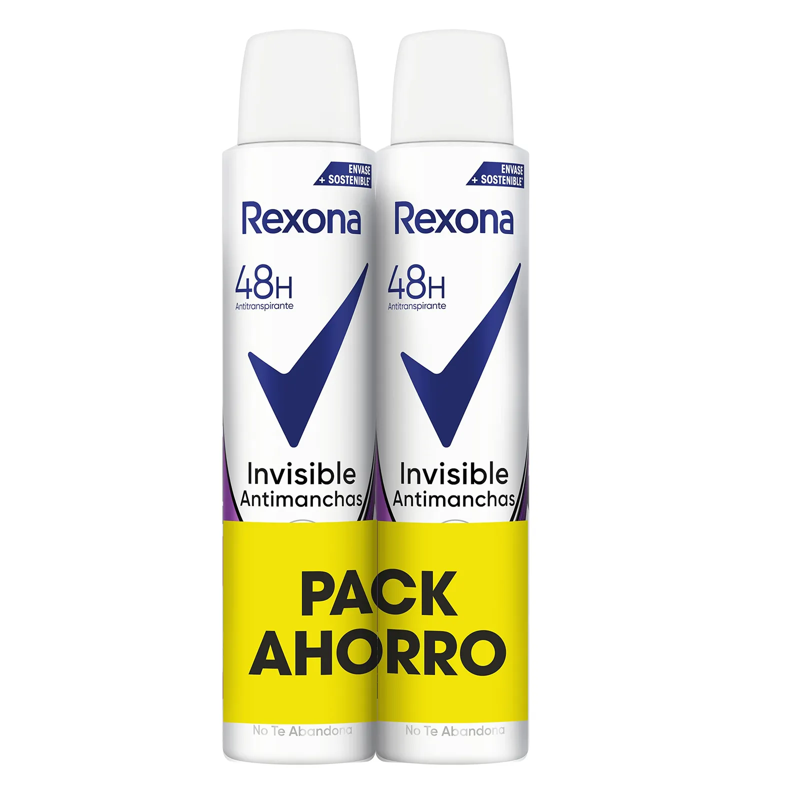 Pack 2x 200ml Desodorante Rexona Invisible Antimanchas Mujer