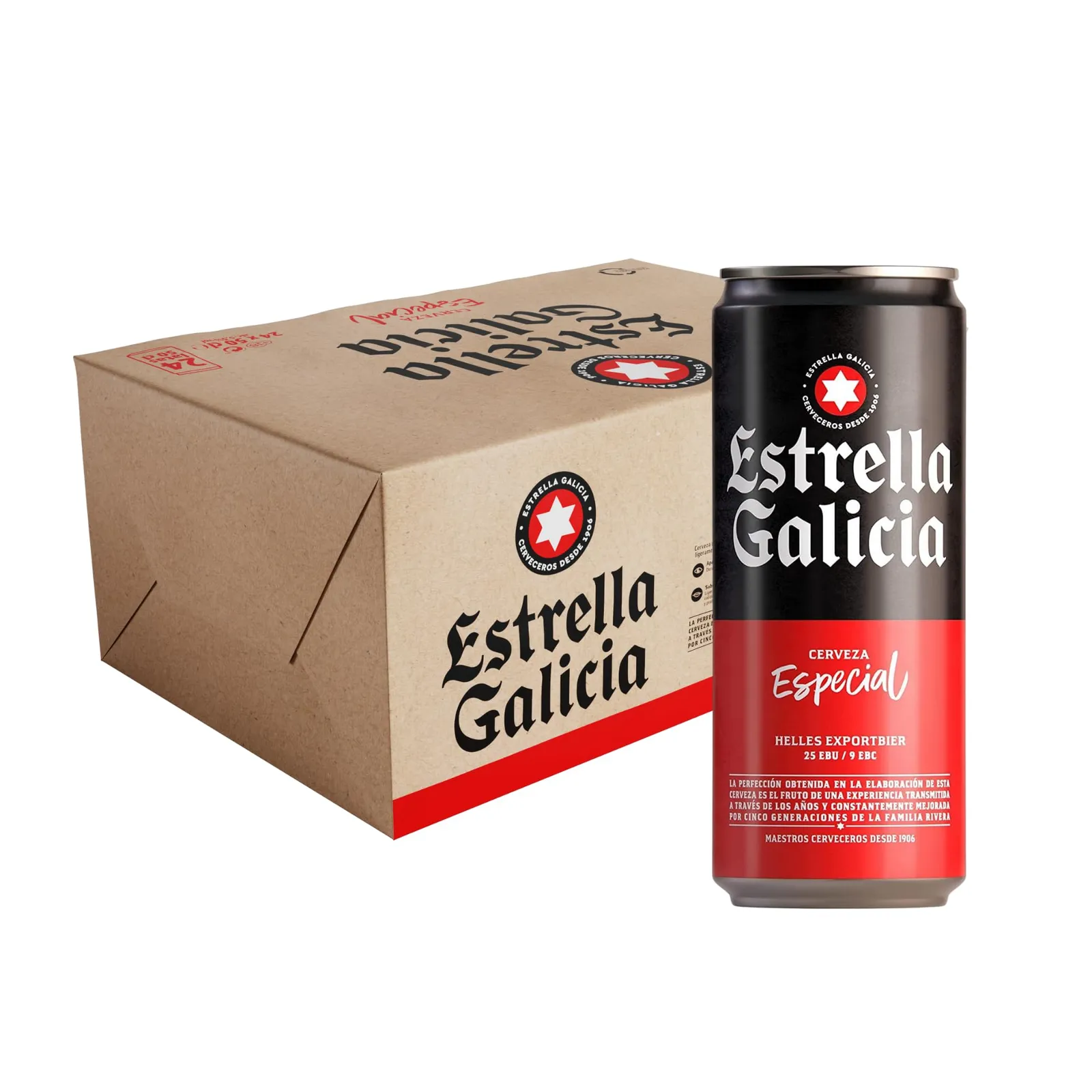 Pack 24 latas Cerveza Estrella Galicia 50cl