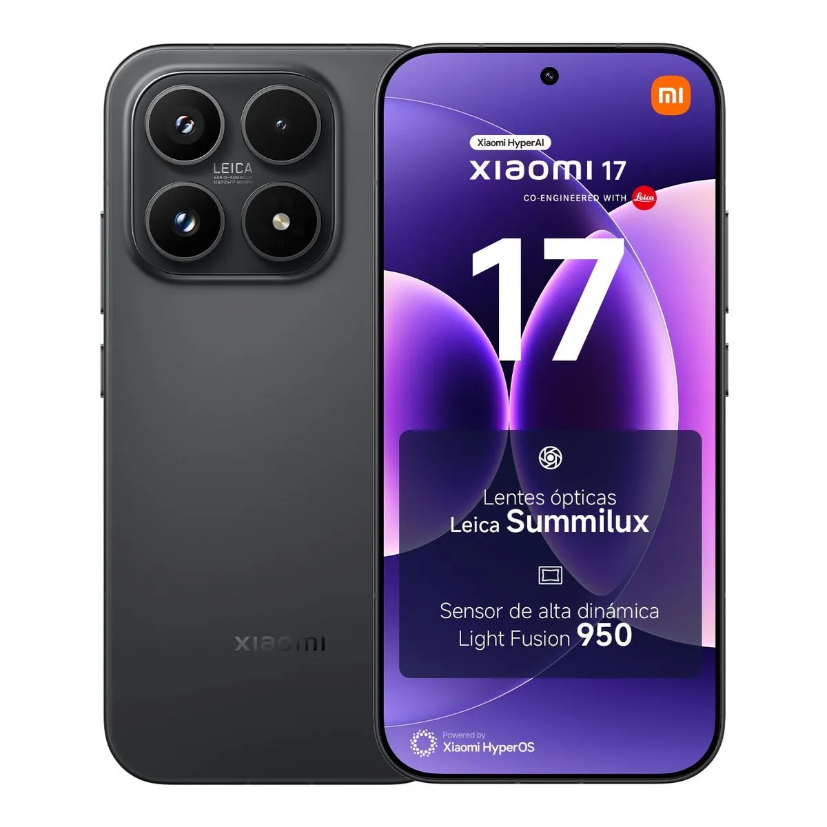 Smartphone Xiaomi 17 12+512GB Negro (Exclusivo Clientes PRIME)