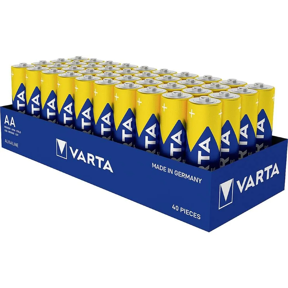 Pack de 40 Pilas Alcalinas Varta Longlife Power AA