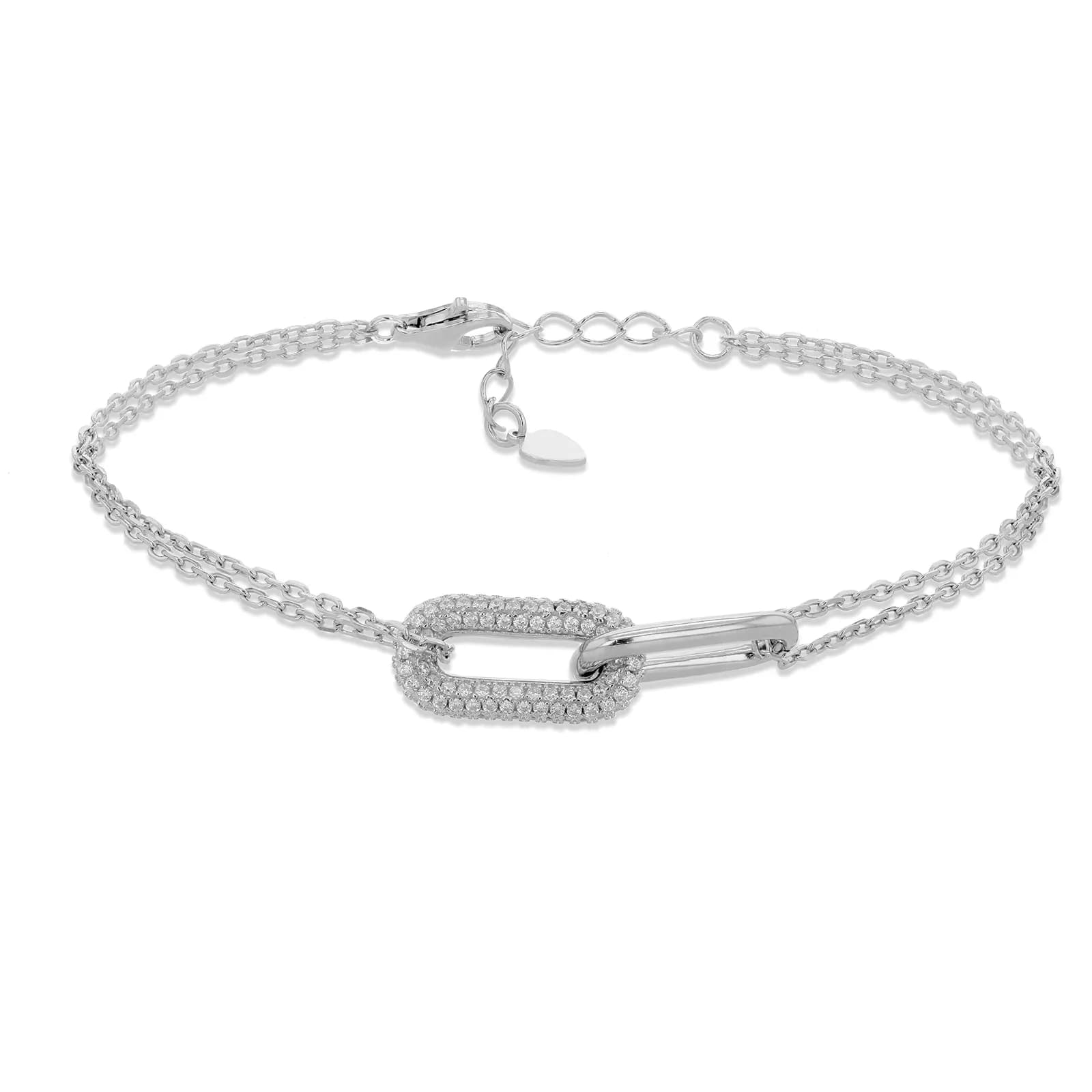 Pulsera Amazon Essentials Plata de Ley con Circonitas