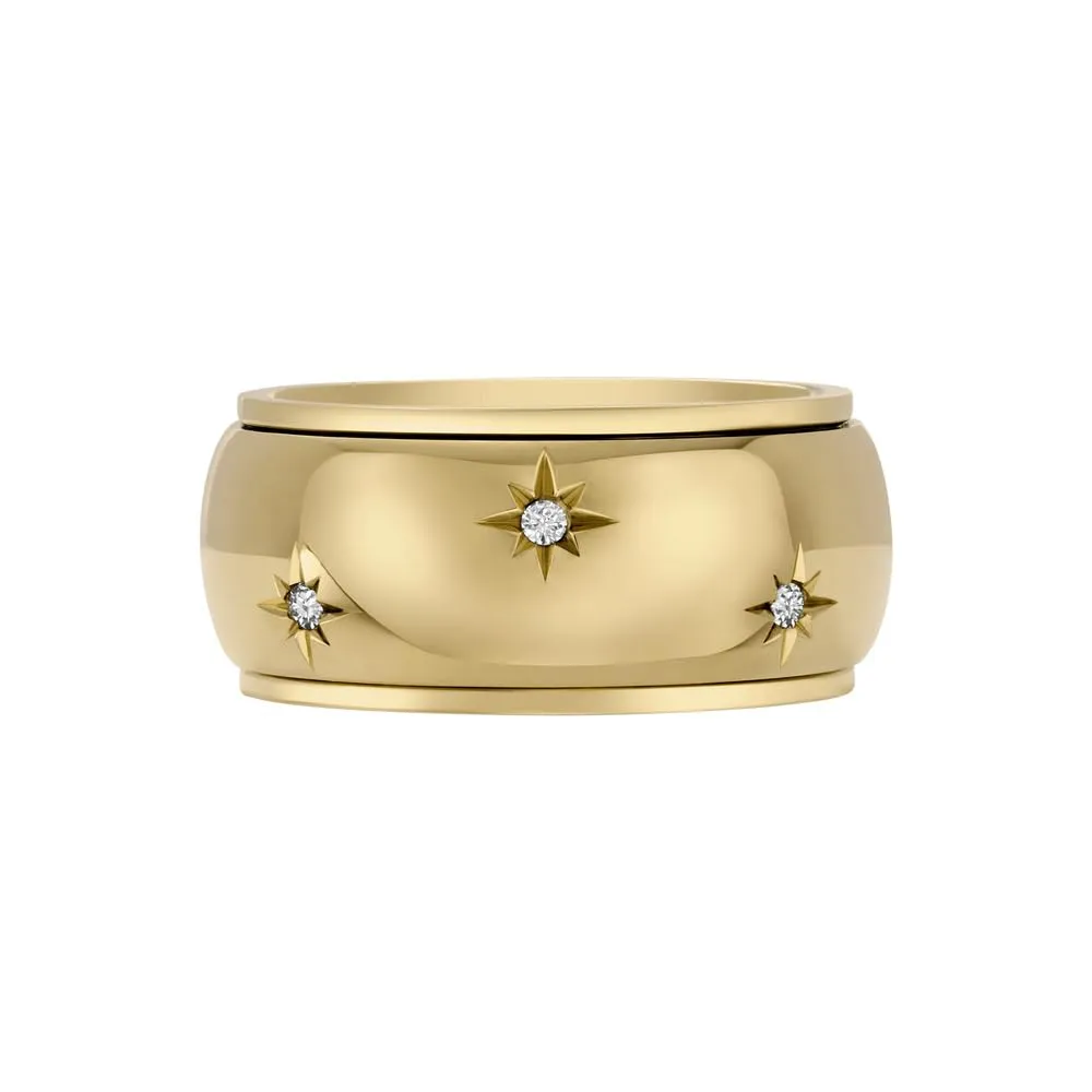 Anillo Fossil Sadie JF048357106 Mujer Acero Inoxidable Dorado