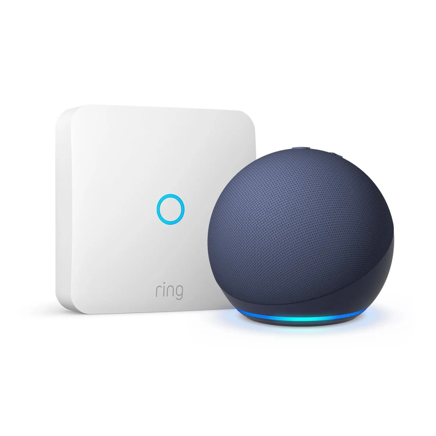 Ring Intercom + Echo Dot (Última Gen), Azul marino