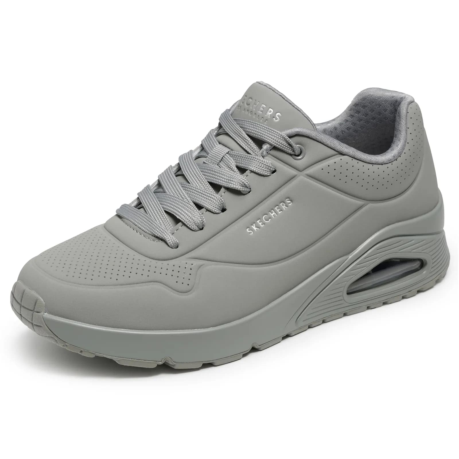 Zapatillas Skechers Uno Stand On Air Hombre, Gris Claro (varias tallas)