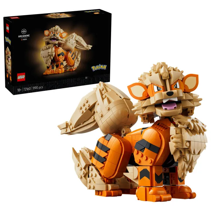 LEGO 72160 Pokémon Arcanine - Figura de Construcción Articulada