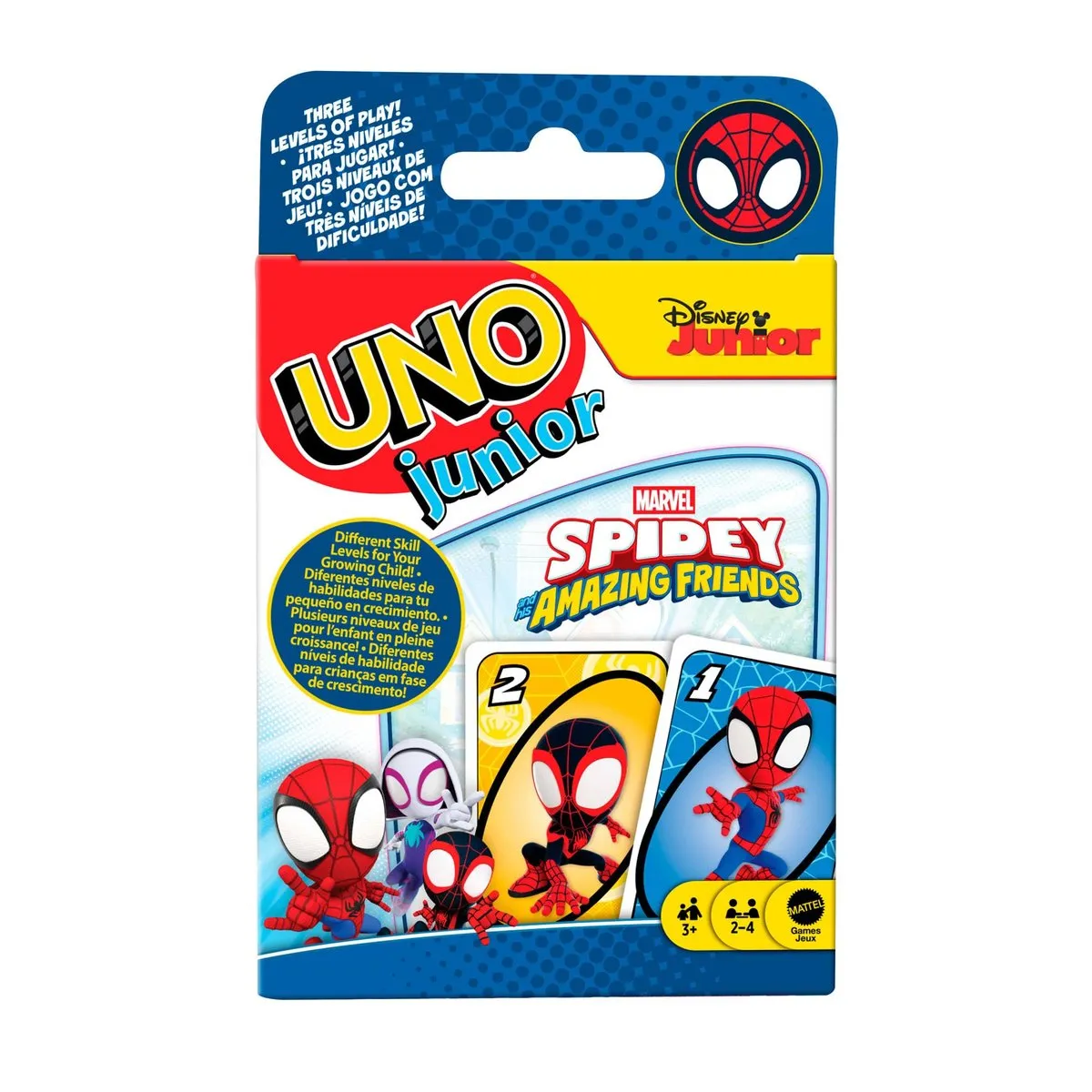 UNO Junior Marvel Spidey y Sus increíbles Amigos - Mattel Games