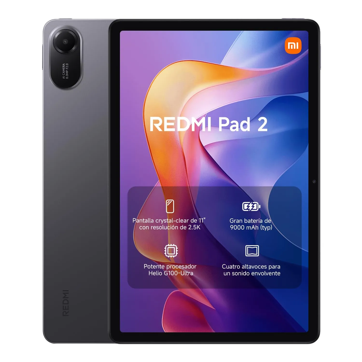 Xiaomi Redmi Pad 2 4+256GB 11" 2.5K Gris 9000 mAh