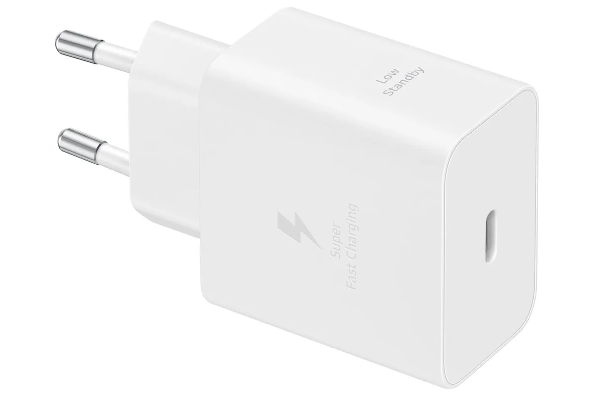 Samsung Adaptador de Carga rápida EP-T4511N, Cargador USB-C 45 W, Blanco