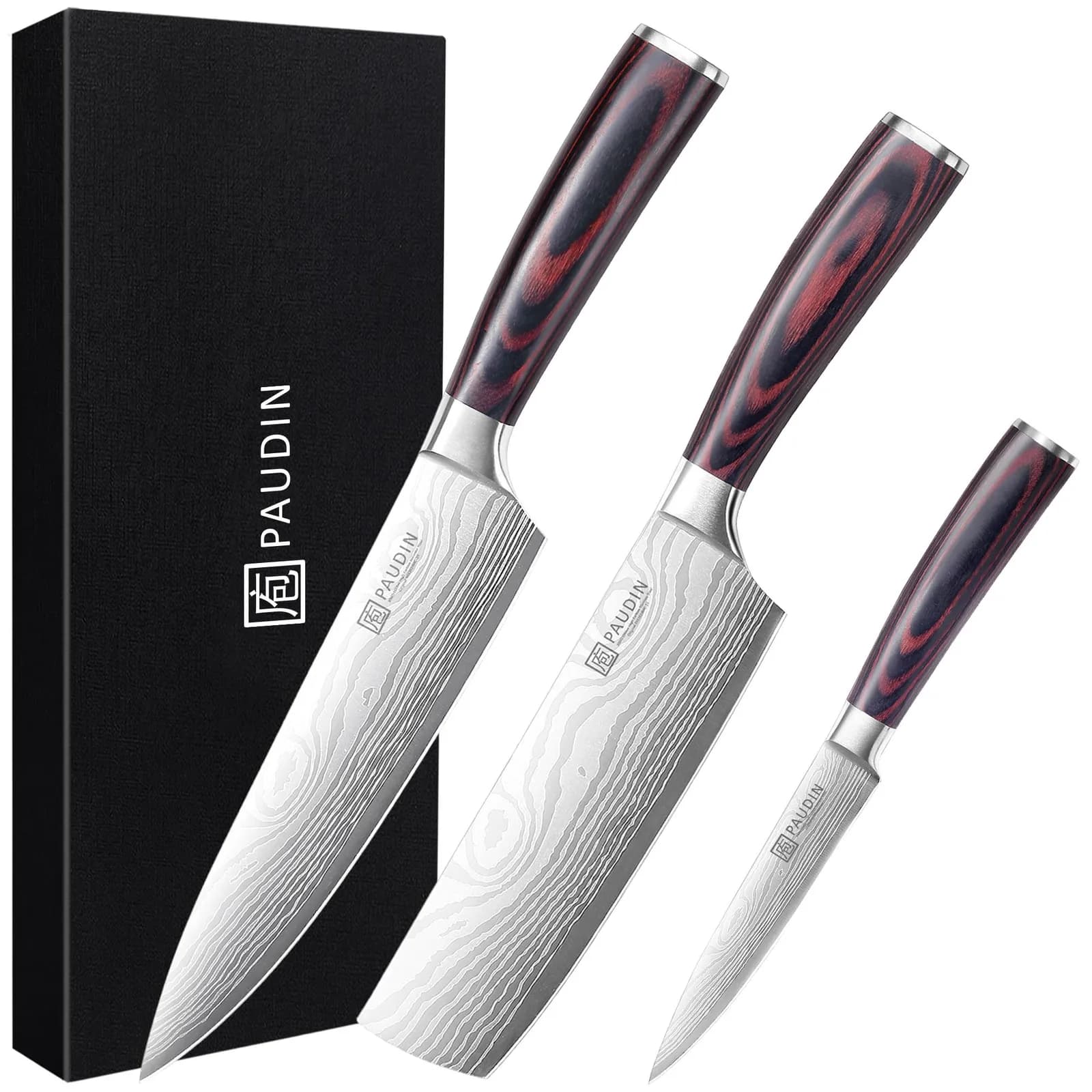 Pack 3 Cuchillos de Cocina PAUDIN