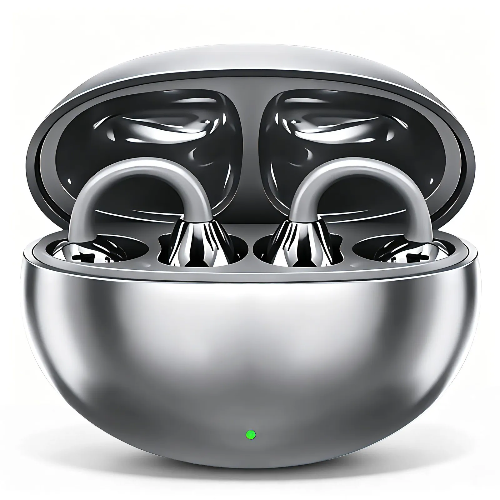 Auriculares Inalámbricos Bluetooth PTHTECHUS Clip-on, Micrófono ENC, 30H, IPX5