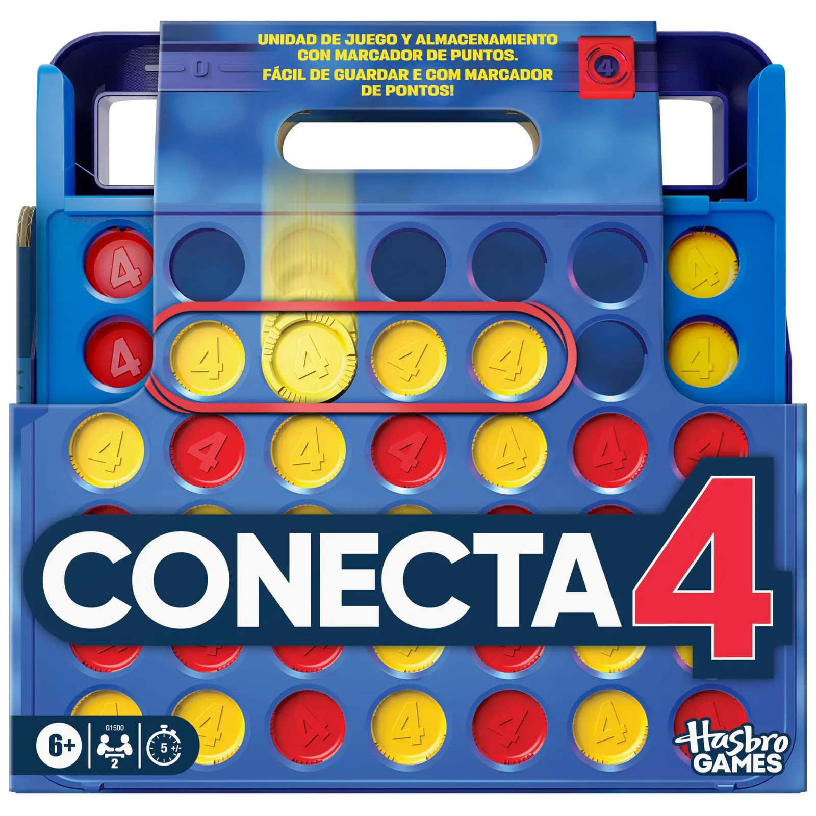 Juego Conecta 4 Hasbro Todo en Uno