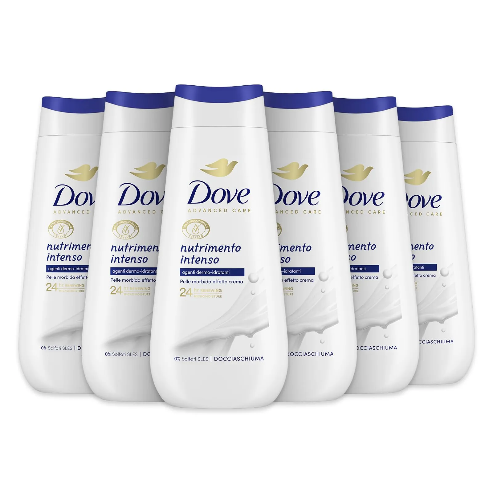 Pack 6x Gel de ducha Dove Advanced Care 225 ml