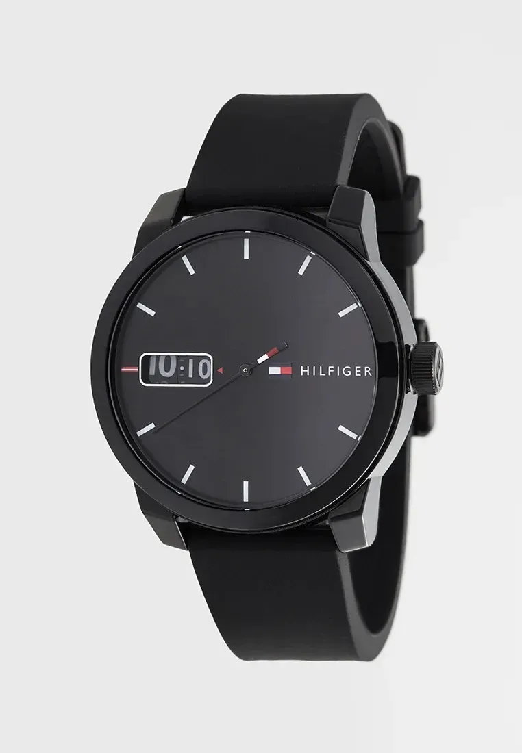 Reloj Tommy Hilfiger de Cuero y Acero Inoxidable