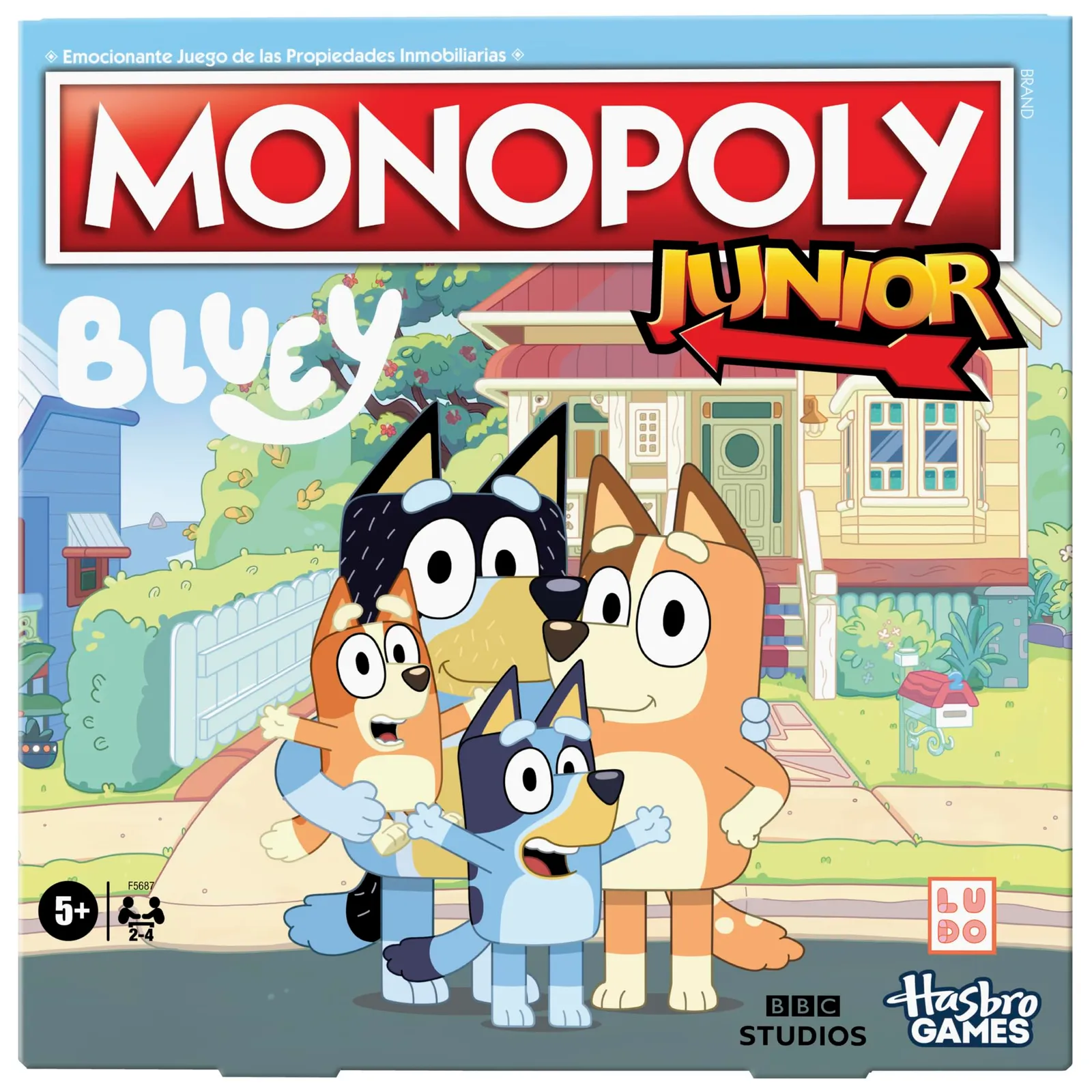 Monopoly Junior Bluey Edition: Juego de Mesa Familiar (5+ años)
