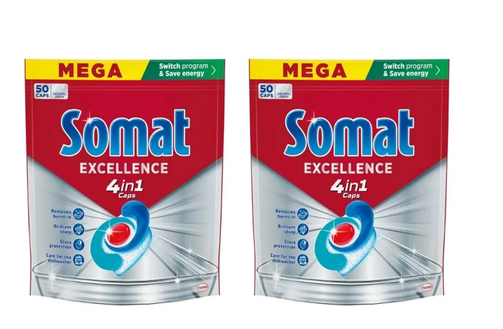 Somat Excellence 4 en 1 Pastillas Lavavajillas (100 unidades)