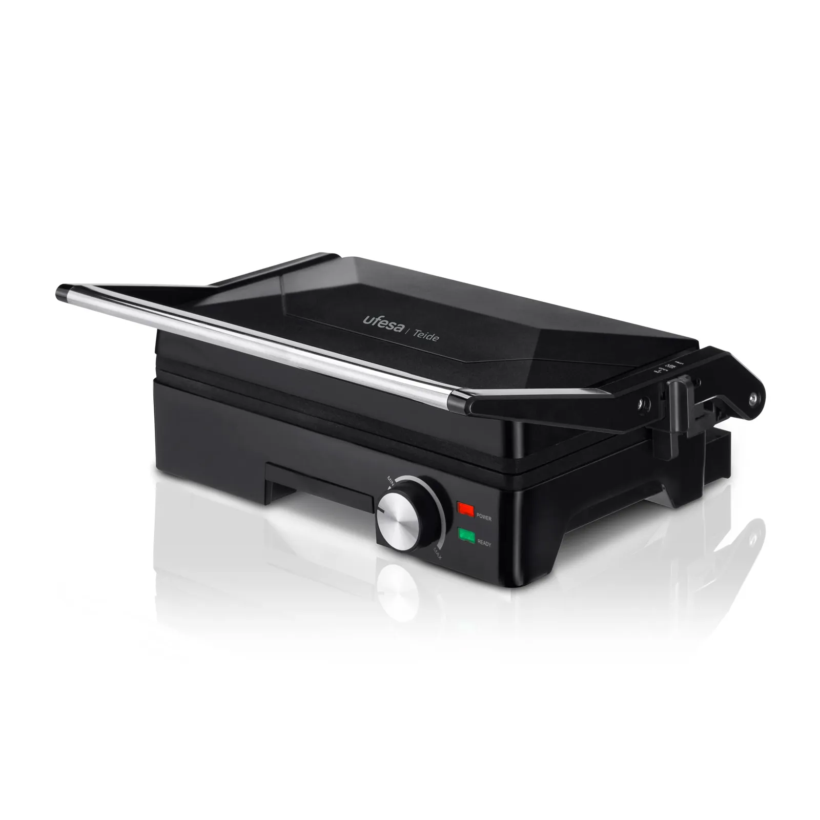 Parrilla Eléctrica Ufesa Teide 1600W con Apertura 180°
