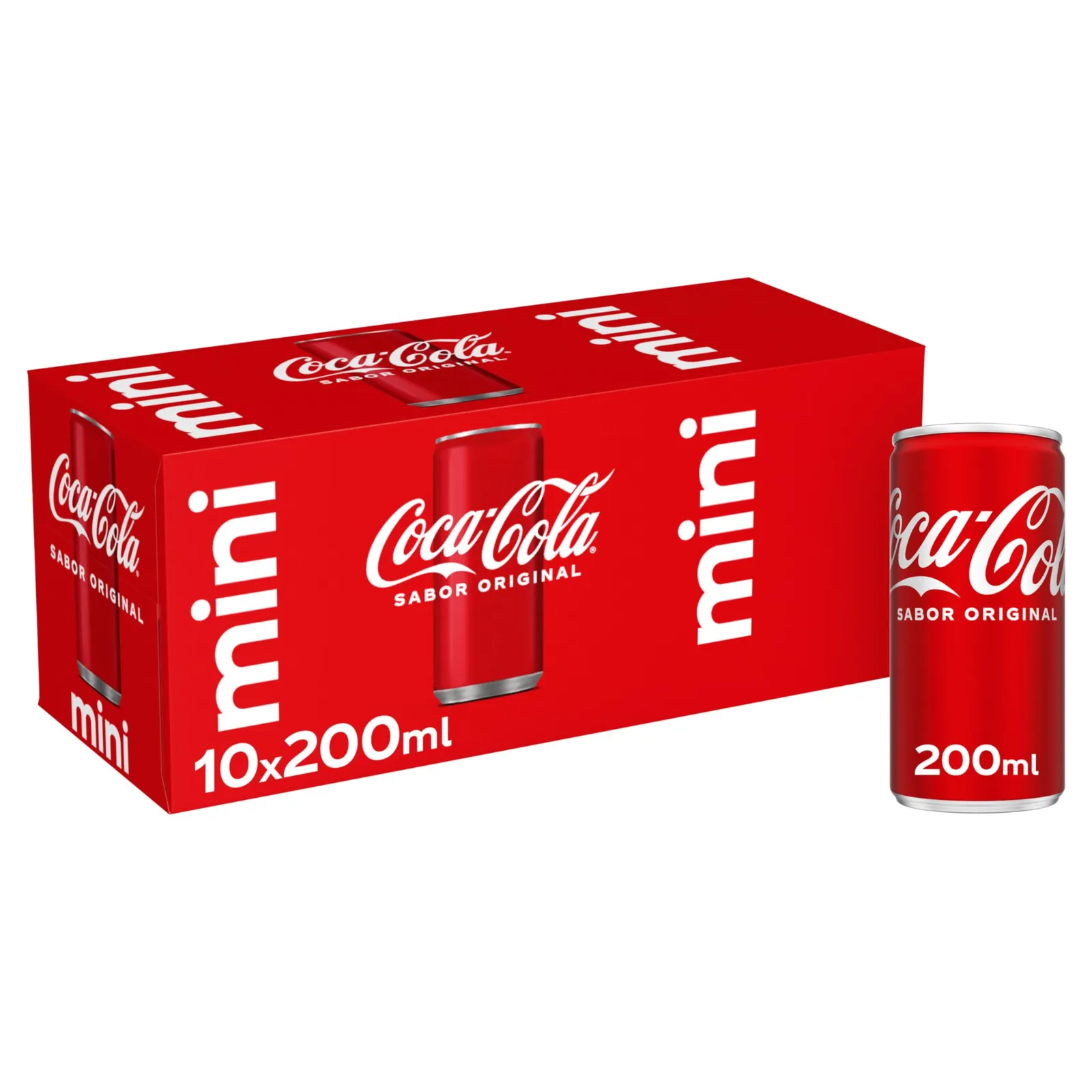 Coca-Cola Sabor Original Pack 10 Mini Latas (200 ml) + 2.73€ Recompensa