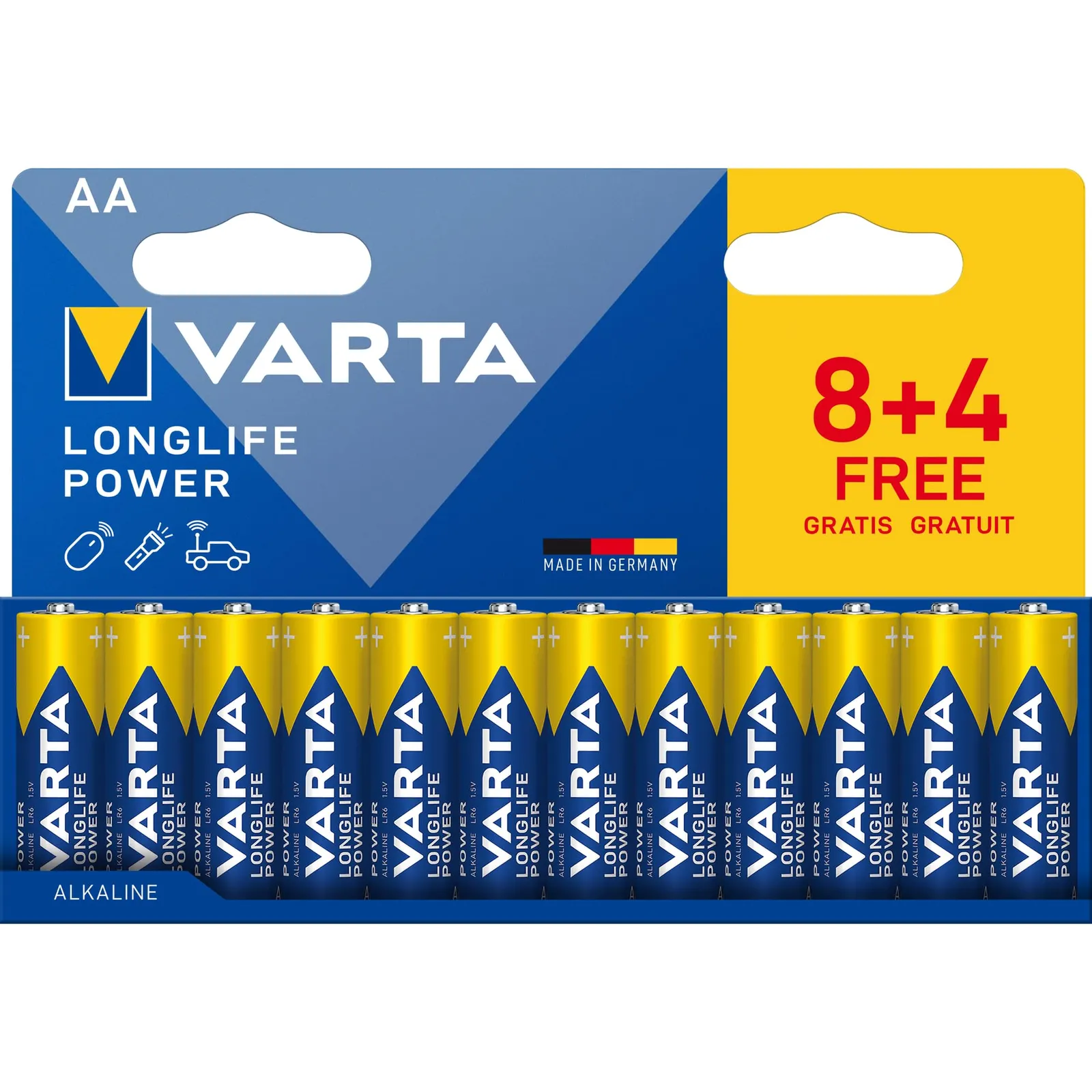 Pack 12 Pilas VARTA AA Alcalinas 1.5V