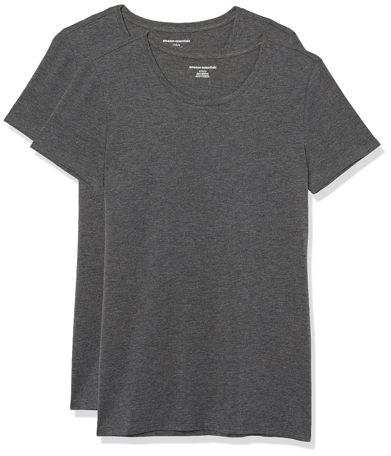 Pack 2 Camisetas Manga Corta Cuello Redondo Mujer Amazon Essentials (varias tallas)