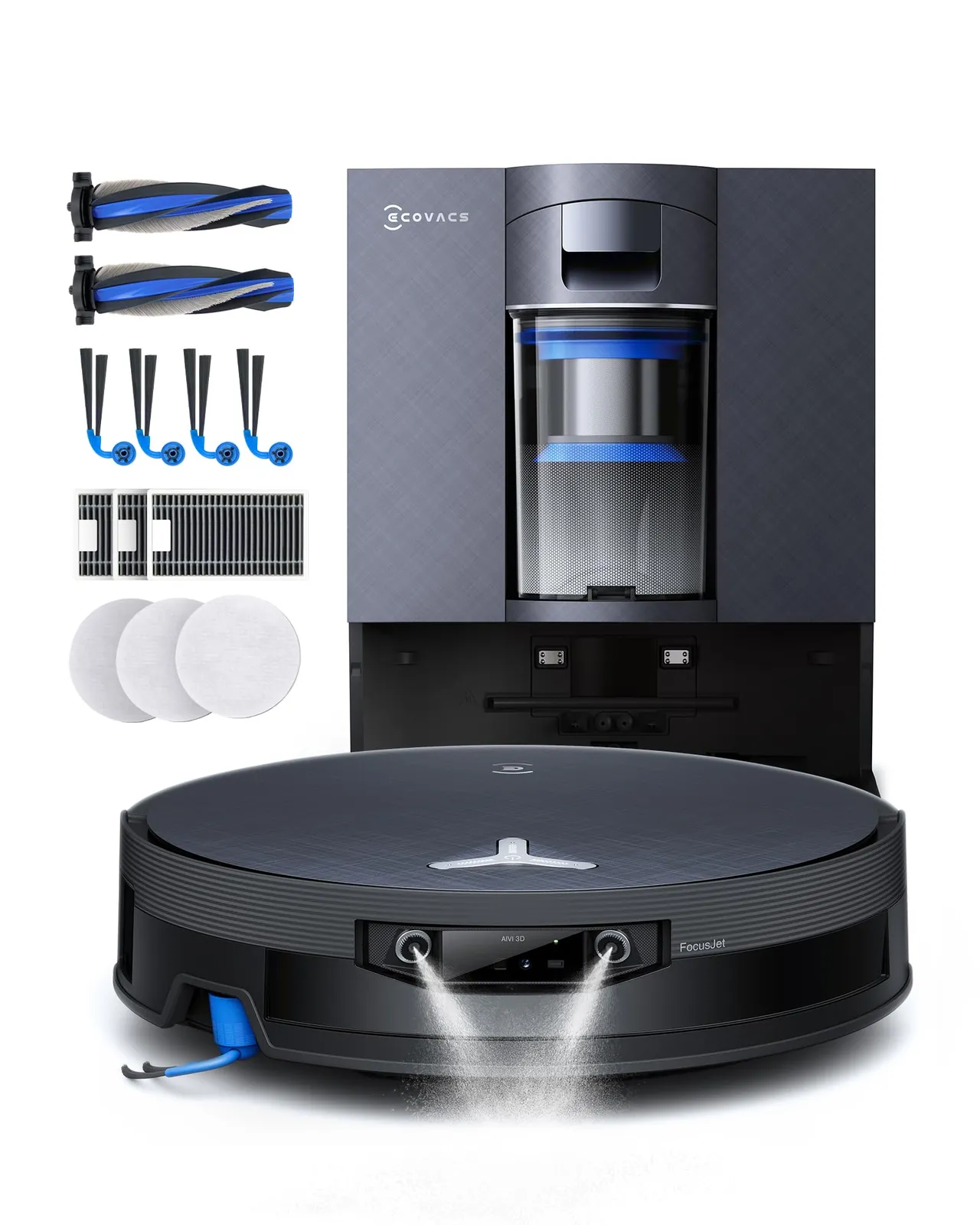 Robot aspirador y fregasuelos ECOVACS X12 OmniCyclone Care