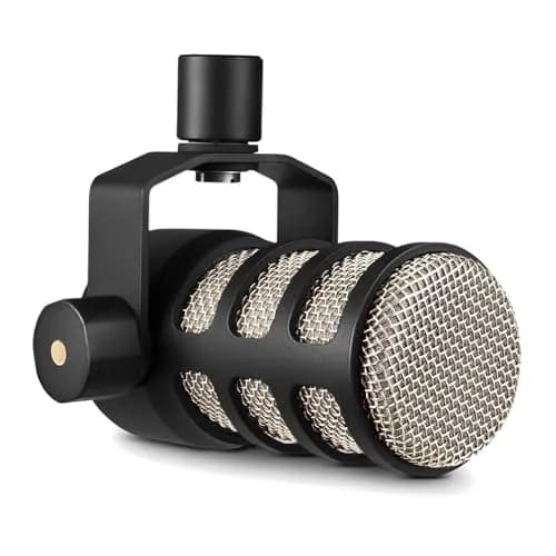 Micrófono RØDE PodMic Dinámico XLR para Podcasting y Streaming (Negro)