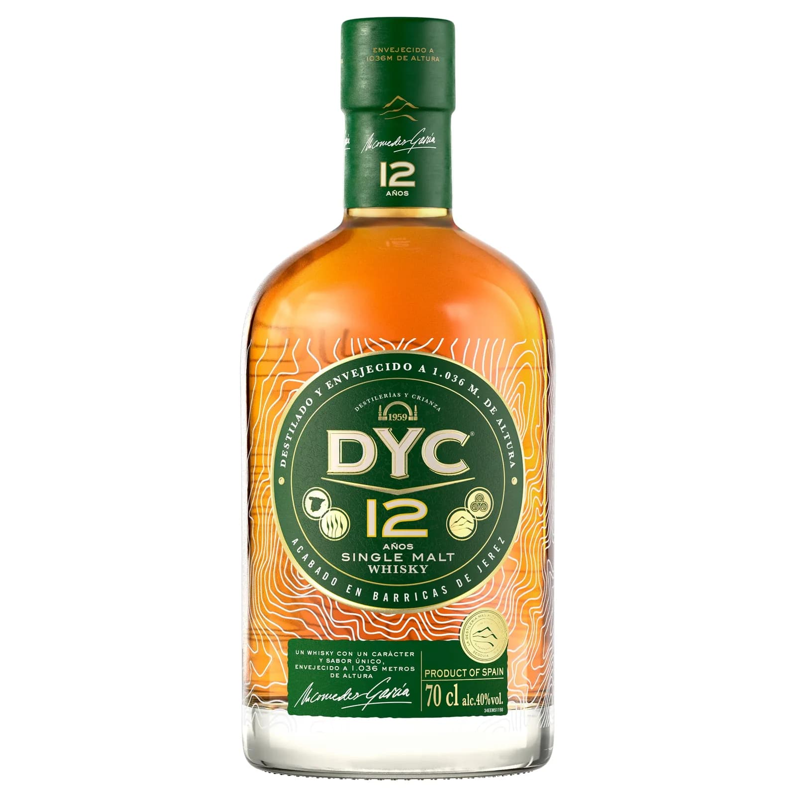 Whisky DYC 12 Años Single Malt 70cl
