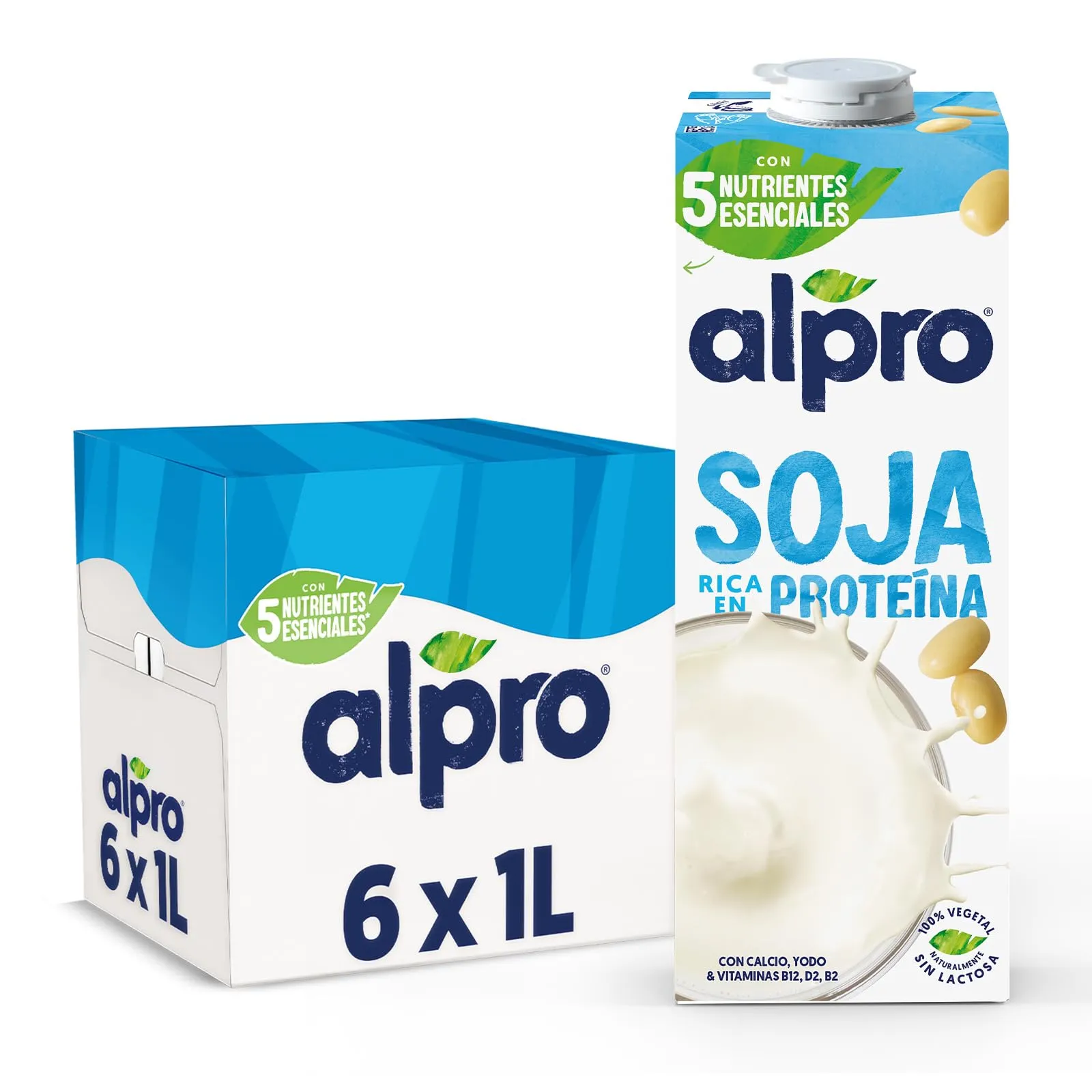 Alpro Bebida Vegetal de Soja Pack 6x1L