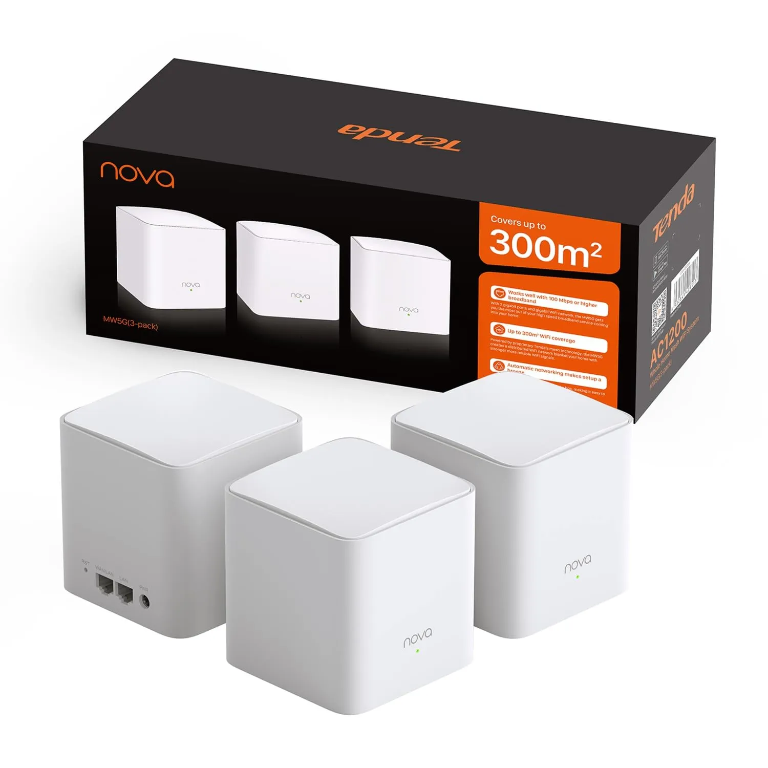 Pack 3 Tenda Nova: Sistema WiFi Mesh