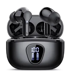 Auriculares Bluetooth 5.3 Inalámbricos con 48h de Autonomía y Cancelación de Ruido