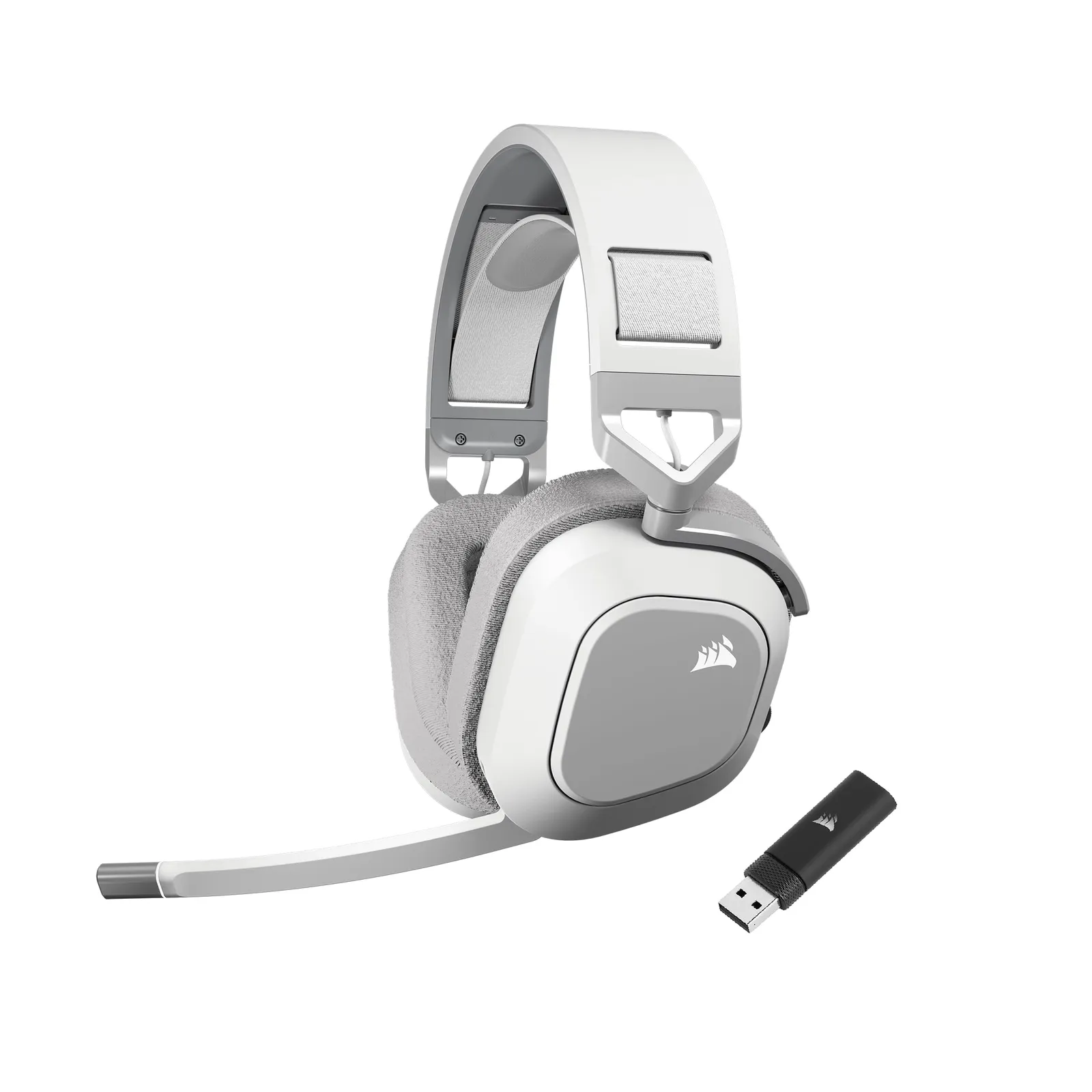 Auriculares Gaming Corsair HS80 MAX Wireless Bluetooth Blanco