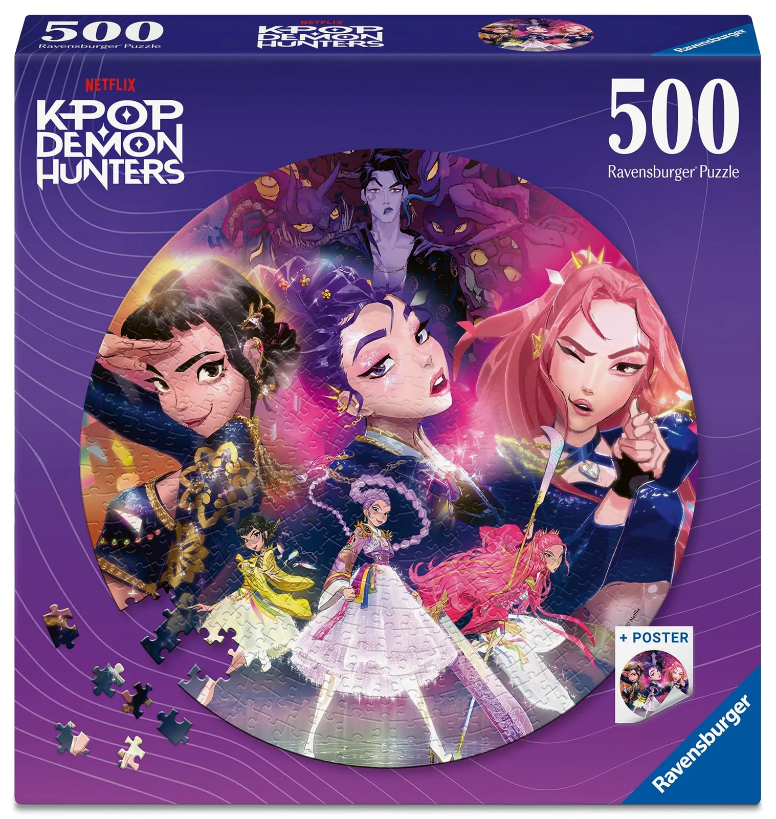 Puzzle Circular 500 Piezas KPOP Demon Hunters