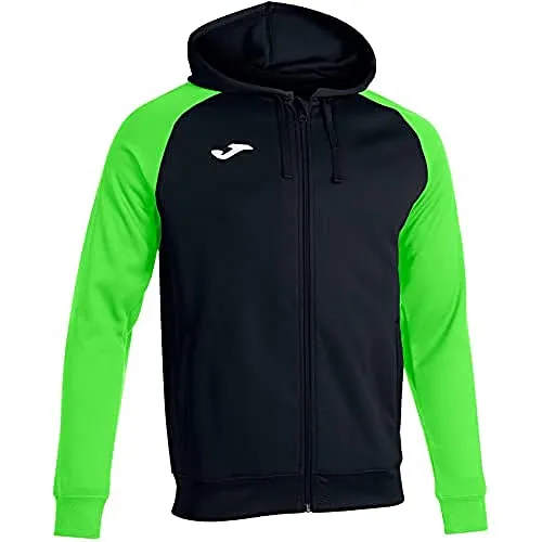 Sudadera Joma Academy IV Hombre Negro-Verde Fluor XL